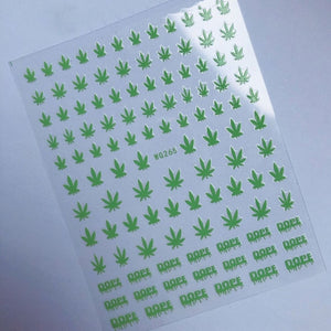 Leaf Nail Sticker Set