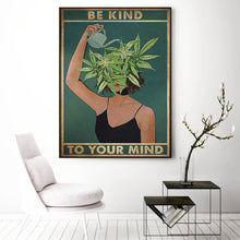 Load image into Gallery viewer, Water Your Mind Cotton Canvas Poster
