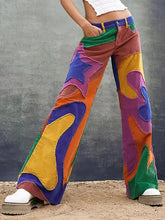 Load image into Gallery viewer, Smokie Sunshine Rainbow Plaid Pants
