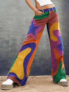 Smokie Sunshine Rainbow Plaid Pants