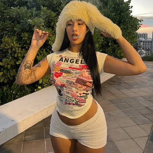 Smokie Angel VIP Day Dreamer Crop Tee