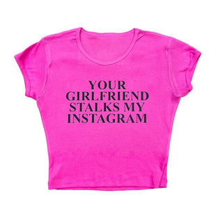 Your Girlfriend Stalker Laundry Day Crop Top