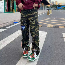 Load image into Gallery viewer, Smokie Green Camo Fashion Trousers
