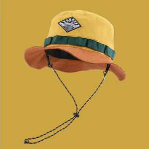 Smokie Green Camper Bucket Hat with Carrying Pouch