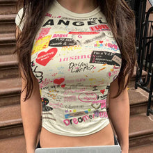 Load image into Gallery viewer, Smokie Angel VIP Day Dreamer Crop Tee
