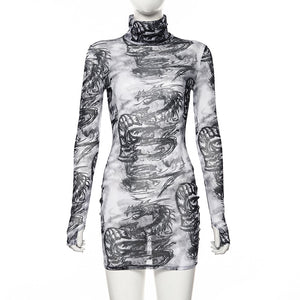 Smoke Dragon Ninja Raiden Dress