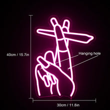 Load image into Gallery viewer, Smokie Fingers Neon Light

