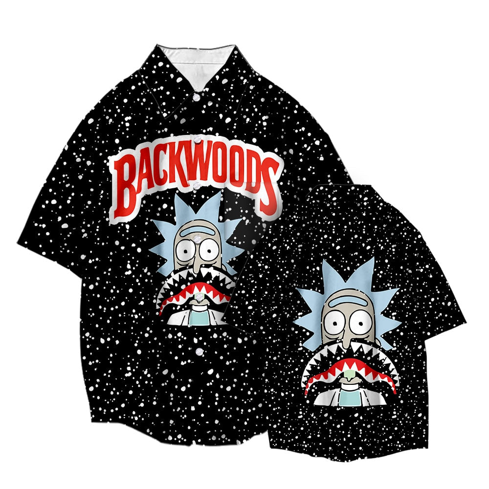 Backwoods Rick Shark Hawaiian Shirt