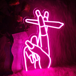 Smokie Fingers Neon Light
