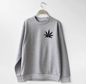 Cannabis Leaf Cleancut Sweatshirt