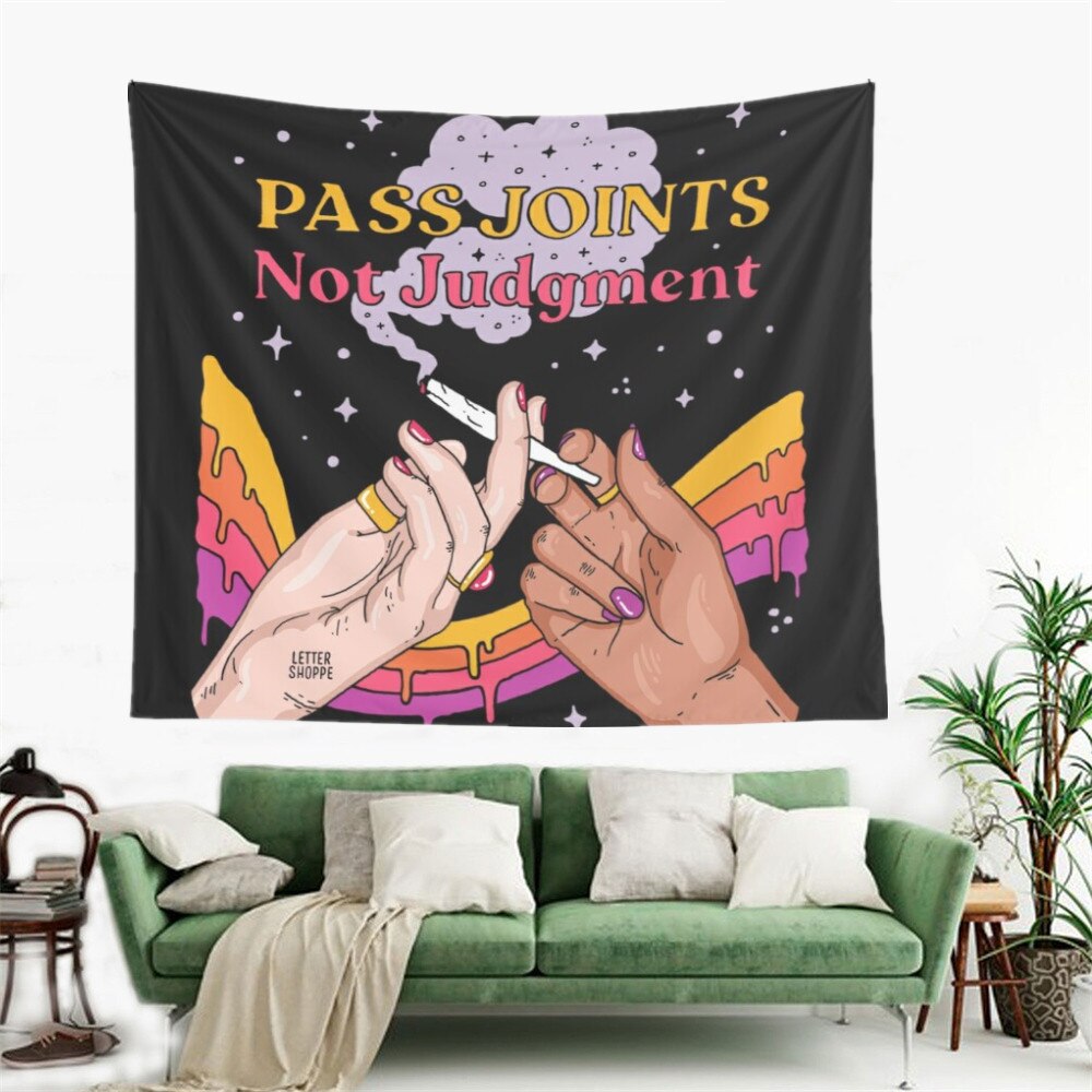 Puff Pass Relax Smokie Tapestry, Beach Throw