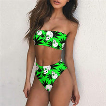 Load image into Gallery viewer, Skull Stoner Leaf Swimsuit
