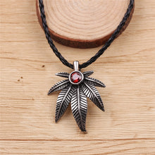 Load image into Gallery viewer, Crystal Braided Leaf Necklace
