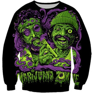 Cheech Chong Bing Bong Weed Zombies Exclusive Sweatshirt