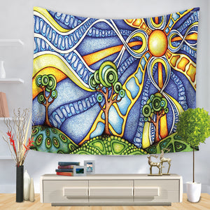 Abstract Sun Vivid Tapestry