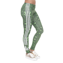 Load image into Gallery viewer, White Stripe Super Stretch Comfort Leggings
