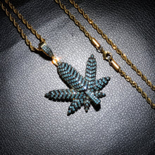 Load image into Gallery viewer, Blue Dreams Leaf Necklace
