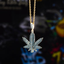 Load image into Gallery viewer, Blue Dreams Leaf Necklace
