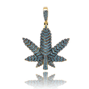 Blue Dreams Leaf Necklace