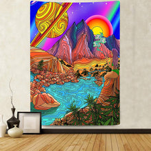 Load image into Gallery viewer, Large Other World Cloth Canvas Tapestry
