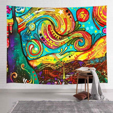 Load image into Gallery viewer, Extra Large Trippy Landscape Tapestry
