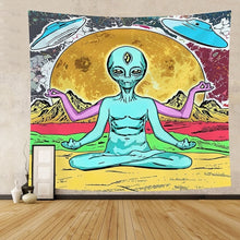 Load image into Gallery viewer, Extraterrestrial Exclusive Museum Gallery Tapestry, Sofa Cover, Beach Blanket
