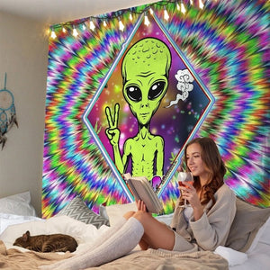 Extraterrestrial Exclusive Museum Gallery Tapestry, Sofa Cover, Beach Blanket