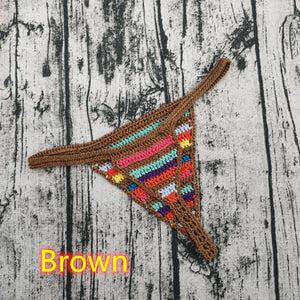 Hand Crocheted Bohemian Tassel Bikini