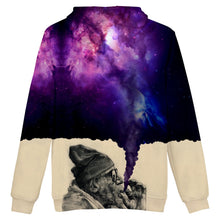 Load image into Gallery viewer, Purple Clouds Smoking Jacket and Hoodie
