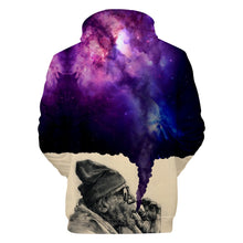 Load image into Gallery viewer, Purple Clouds Smoking Jacket and Hoodie

