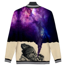 Load image into Gallery viewer, Purple Clouds Smoking Jacket and Hoodie
