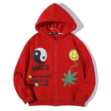 Load image into Gallery viewer, Earth First Canna Power Peace Hoodie Jacket
