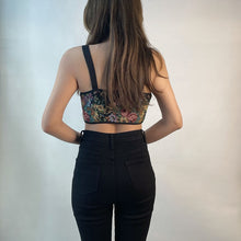 Load image into Gallery viewer, Floral Corset Strap Top
