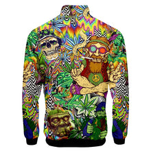 Load image into Gallery viewer, Smokie J Exclusive Release Psychedelic Hippie Leaf Track Jacket
