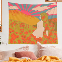Load image into Gallery viewer, Flower Child Vivid Wall Tapestry
