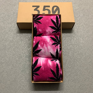 Smokie Leaf Summer 3 Pack Socks (with box)