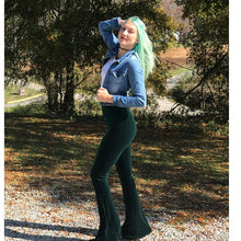 Load image into Gallery viewer, Velvet Hippie Flare Pants
