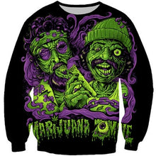 Load image into Gallery viewer, Cheech Chong Bing Bong Weed Zombies Exclusive Sweatshirt
