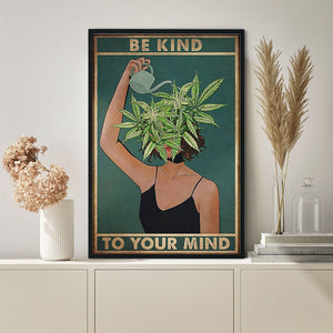 Water Your Mind Cotton Canvas Poster