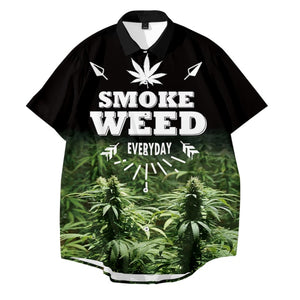 Smoker's Daily Short Sleeve Button Up