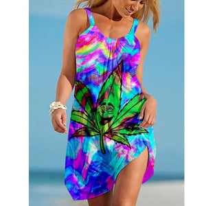 Happy Leaf Beach Stroll Dress