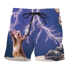 Load image into Gallery viewer, Weed Kitty Casual shorts, Swimming Trunks
