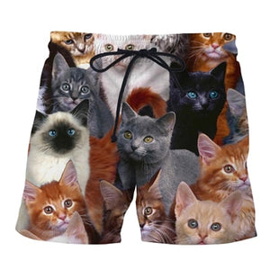 Weed Kitty Casual shorts, Swimming Trunks