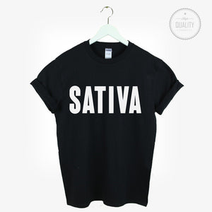 SATIVA WEED T SHIRT More Size and Colors