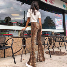 Load image into Gallery viewer, Leopard High Waist Fashion Bell Bottoms
