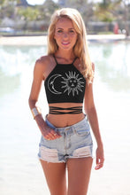 Load image into Gallery viewer, Moon and Sun Fashion String Crop Top Collection (2 styles)
