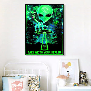Take Me to Your Dealer Unframed Silk Canvas Poster